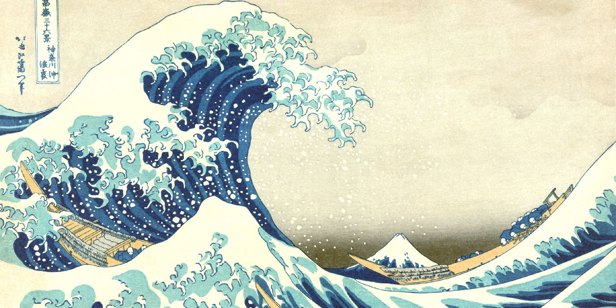 The Great Wave off Kanagawa, Hokusai