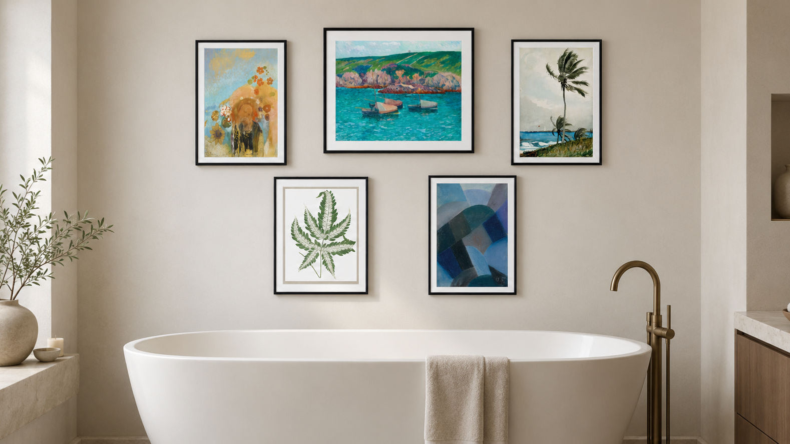 bathroom wall art gallery - framed print selection from gallerythane