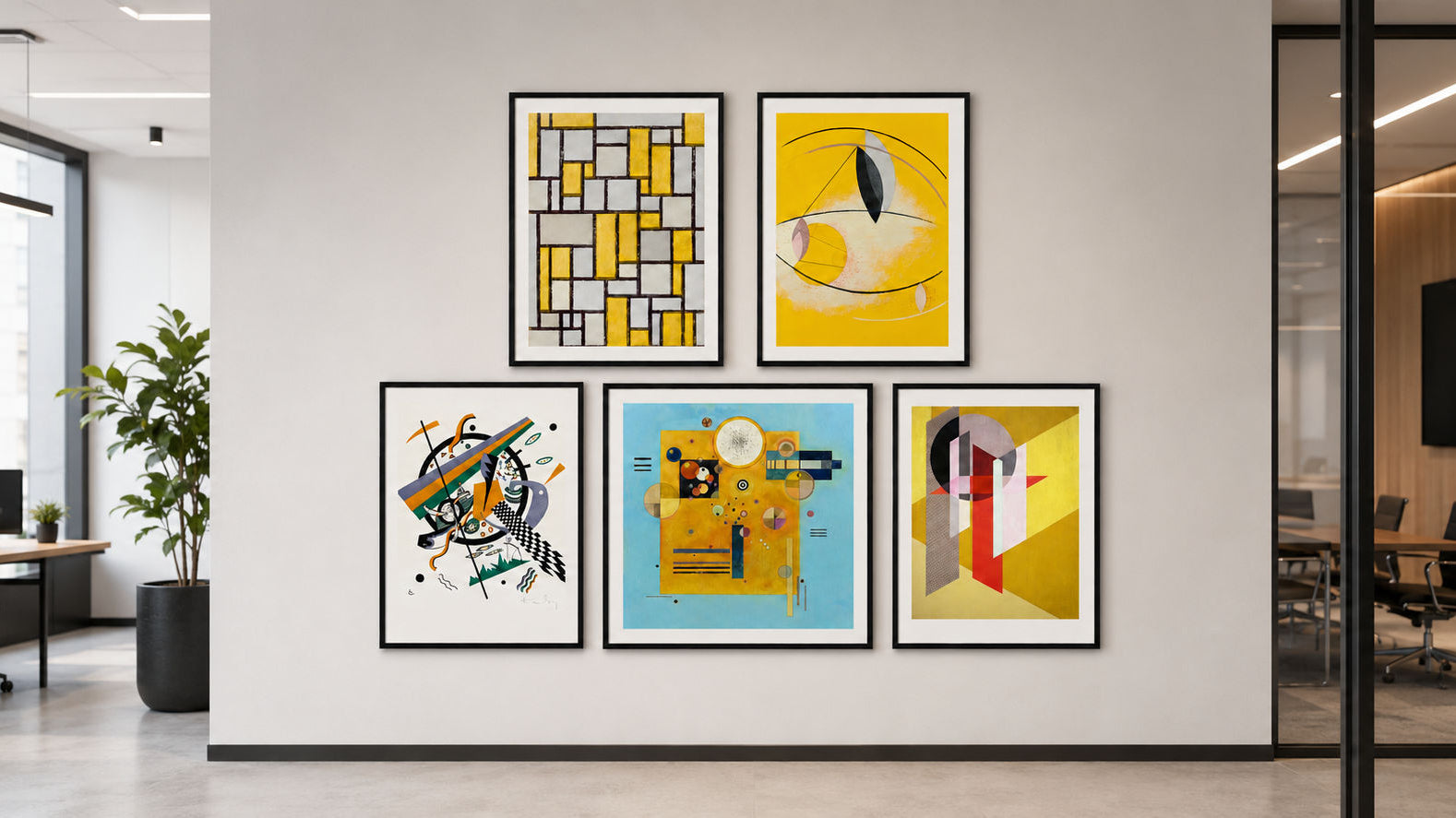 contemporary off ice wall art - framed abstract prints from gallerythane