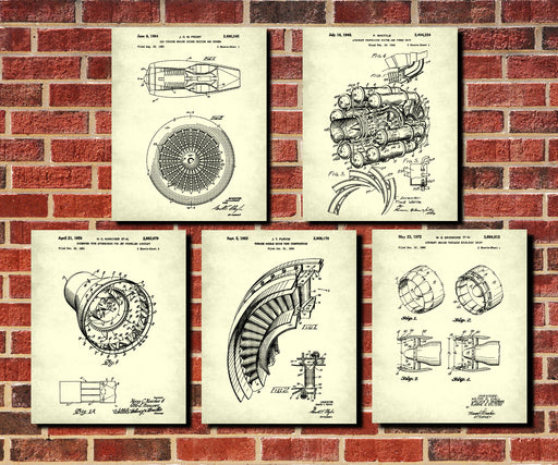 Patent Art Themed Sets of Prints or Canvas Panels