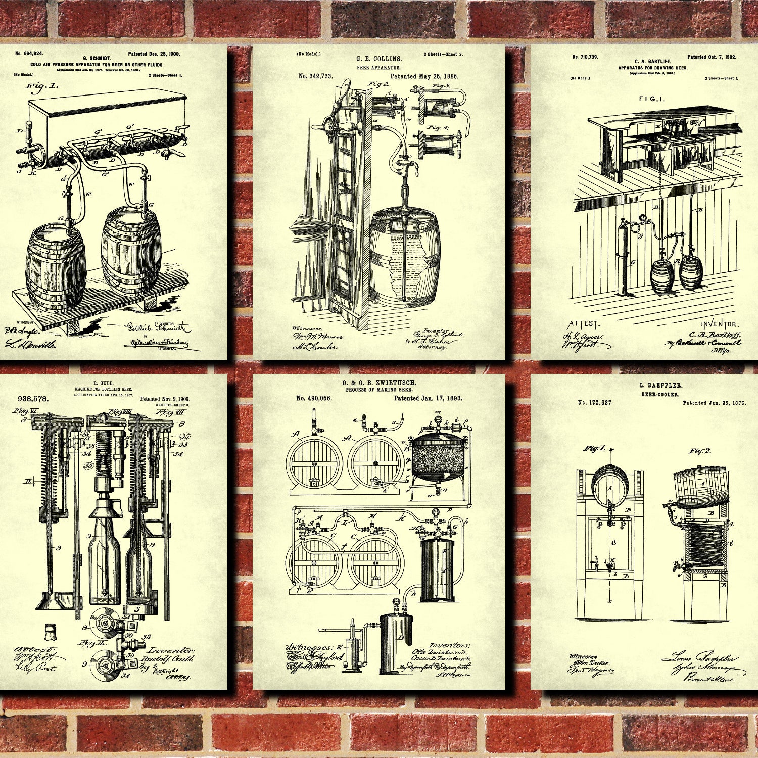 Bar, Restaurant & Kitchen Patents Prints at galleryThane