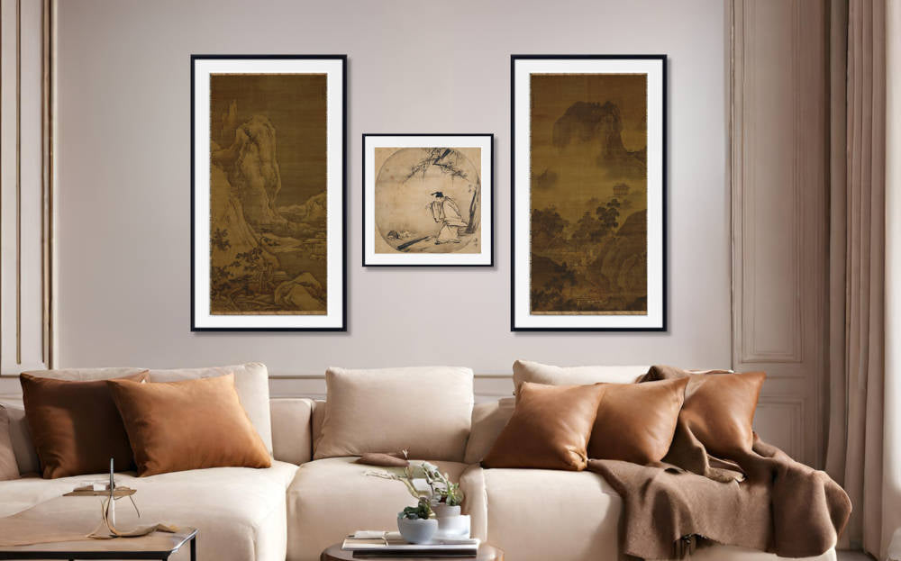 Brown wall art collection
