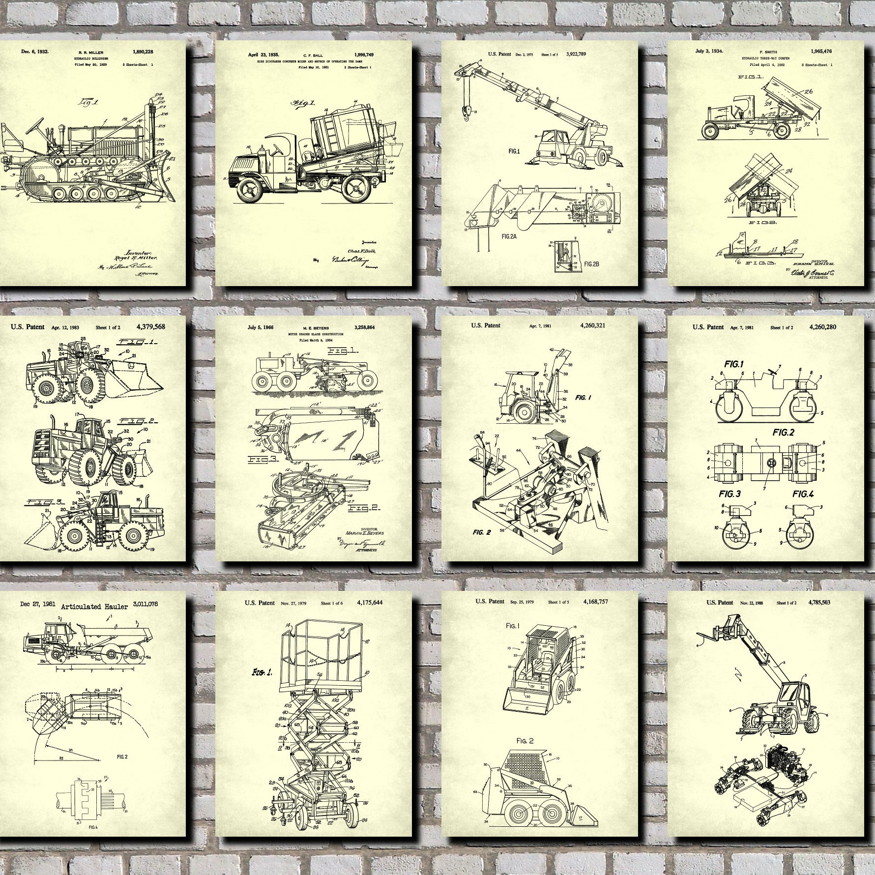 Construction And Mining Patent Art at GalleryThane
