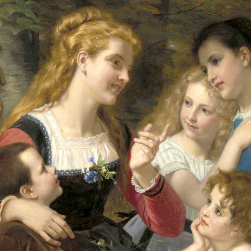 Hugues Merle paintings