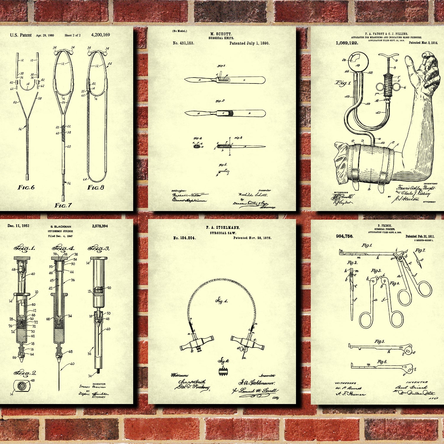 Science & Medicine Patents prints at GalleryThane