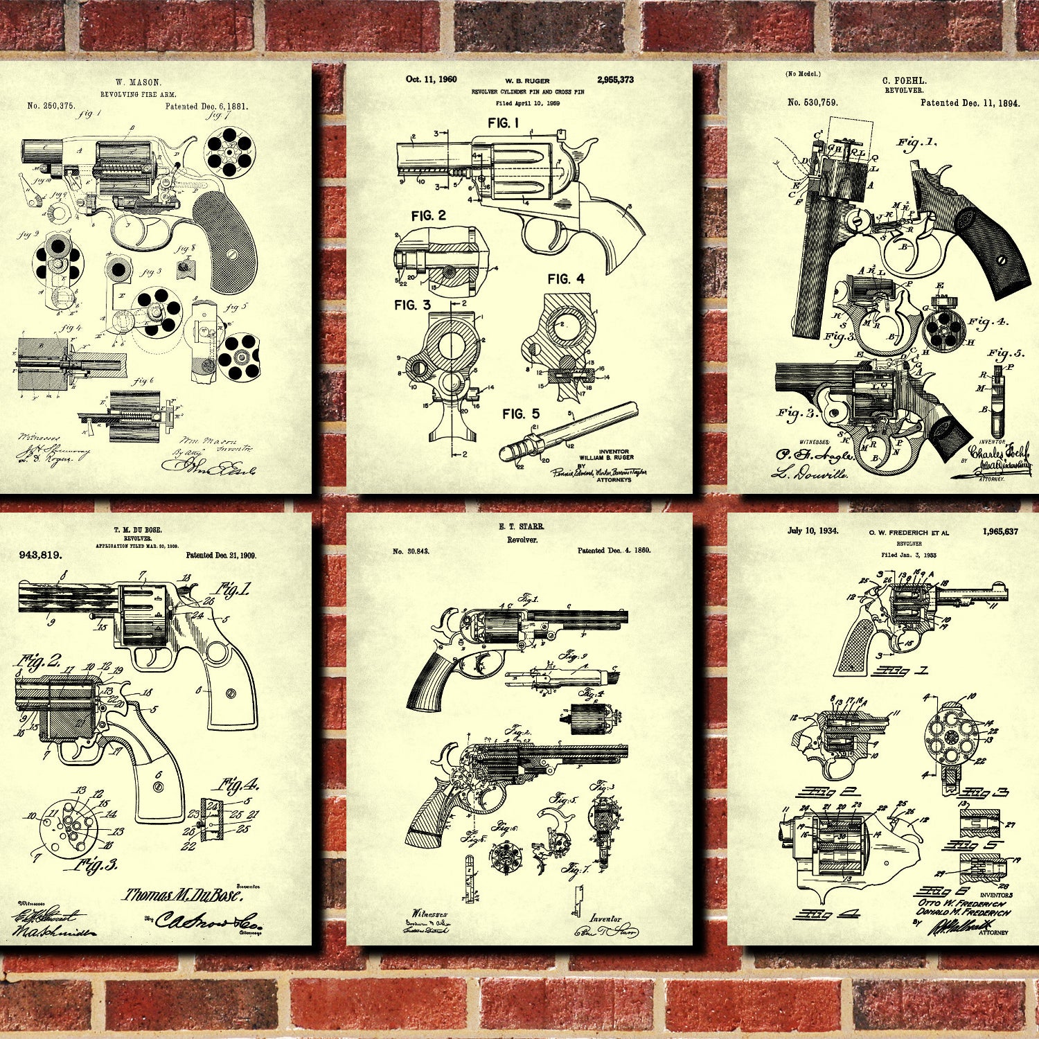 Guns, Police & Military Patents prints at GalleryThane