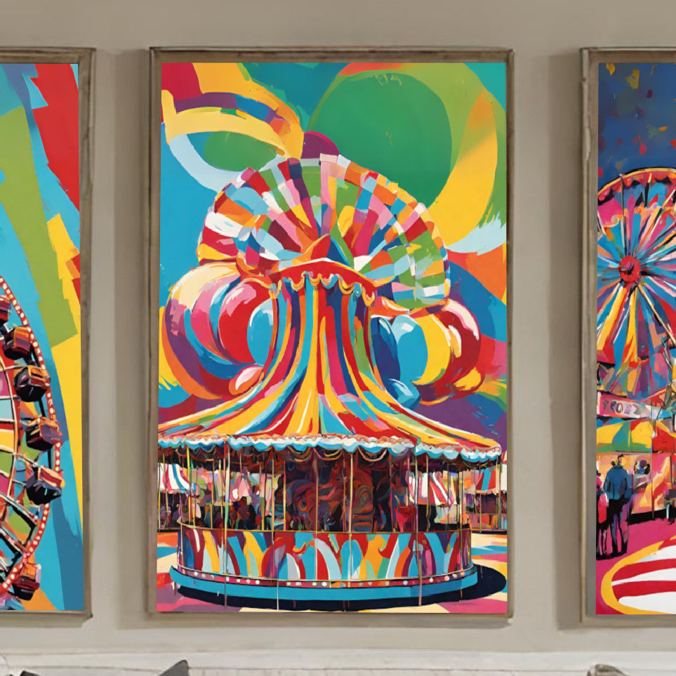 Pop art prints and canvas panels