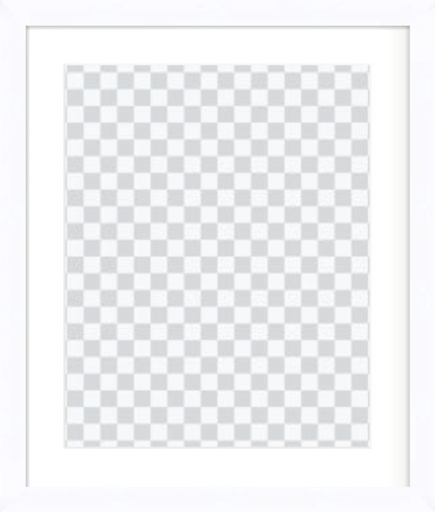 White Painted Wooden Frames For Prints - Landscape and Portrait Formats