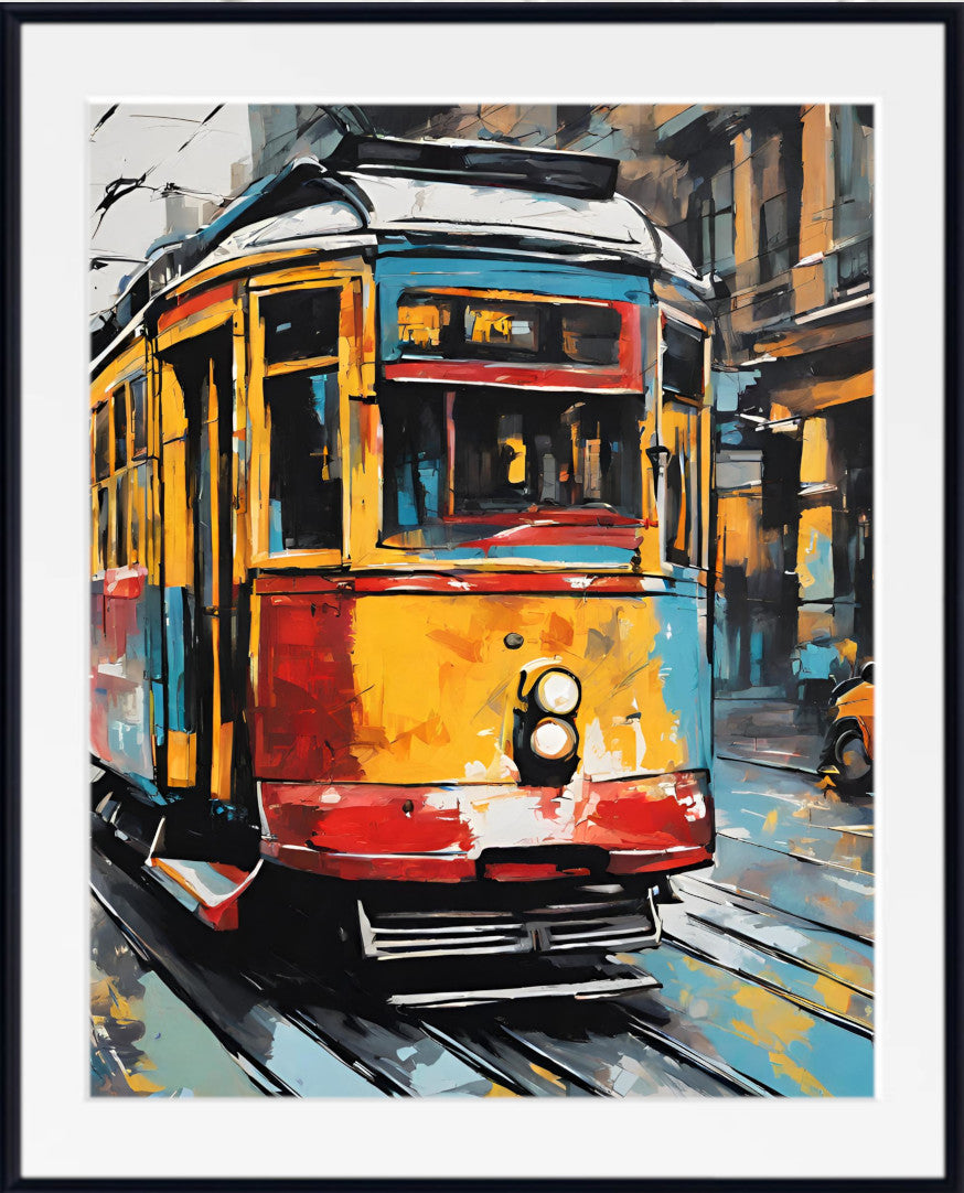 Pop Art Print - Street Car San Francisco