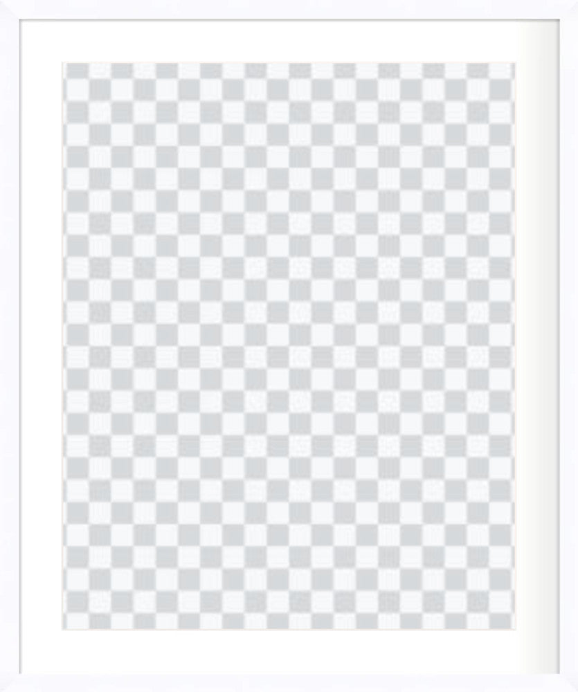 White Painted Wooden Frames For Prints - Landscape and Portrait Formats