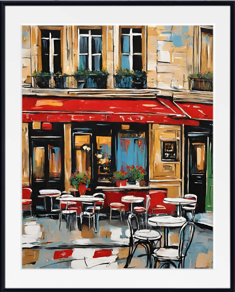 Pop Art Print - Paris Cafe - Montmartre