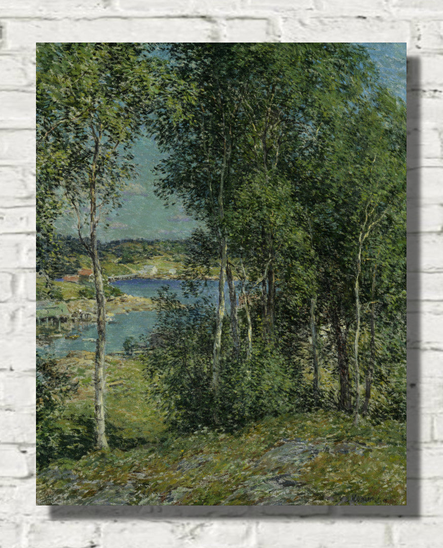 A Family of Birches by Willard Metcalf