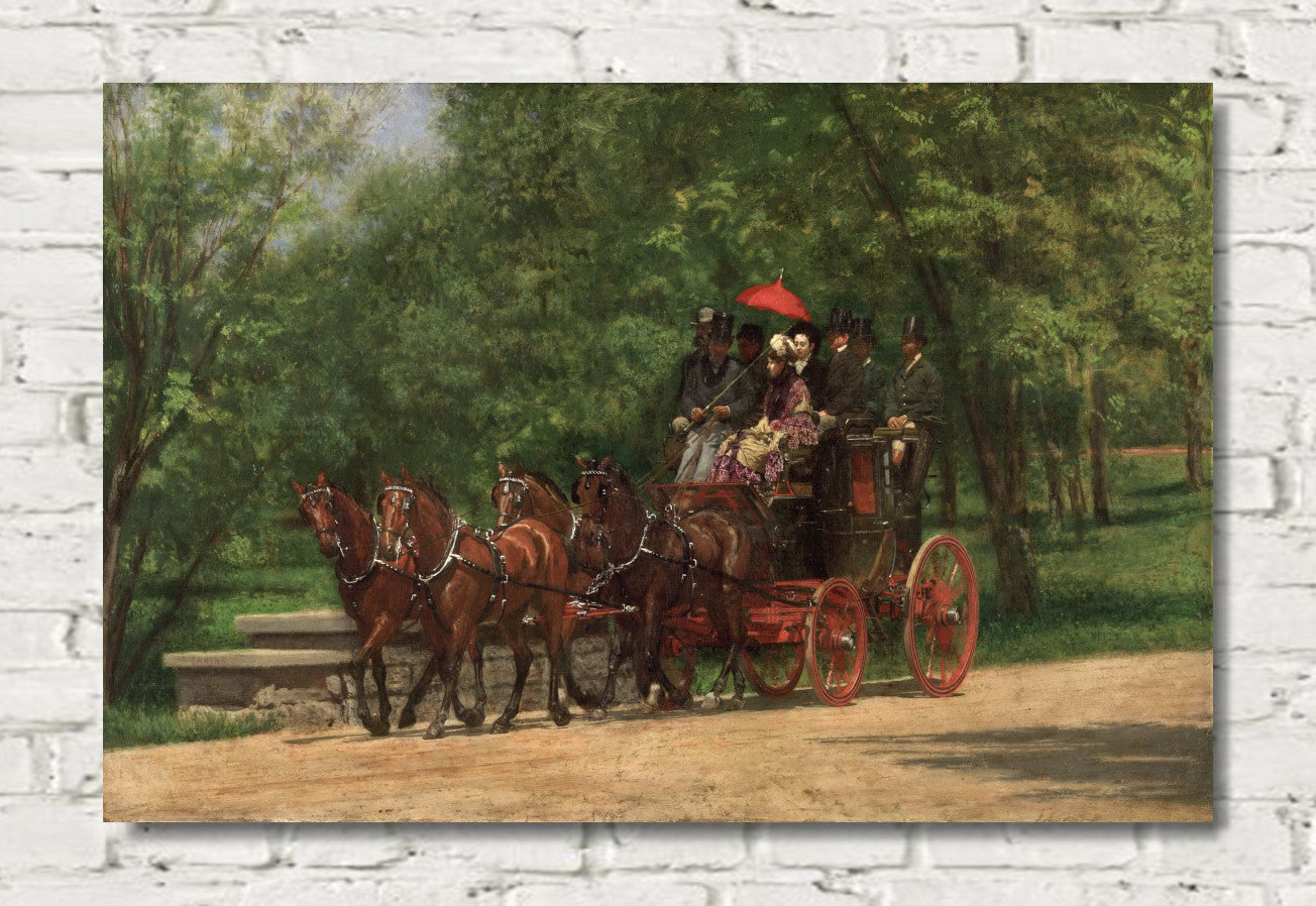A May Morning in the Park (The Fairman Rogers Four-in-Hand) by Thomas Eakins