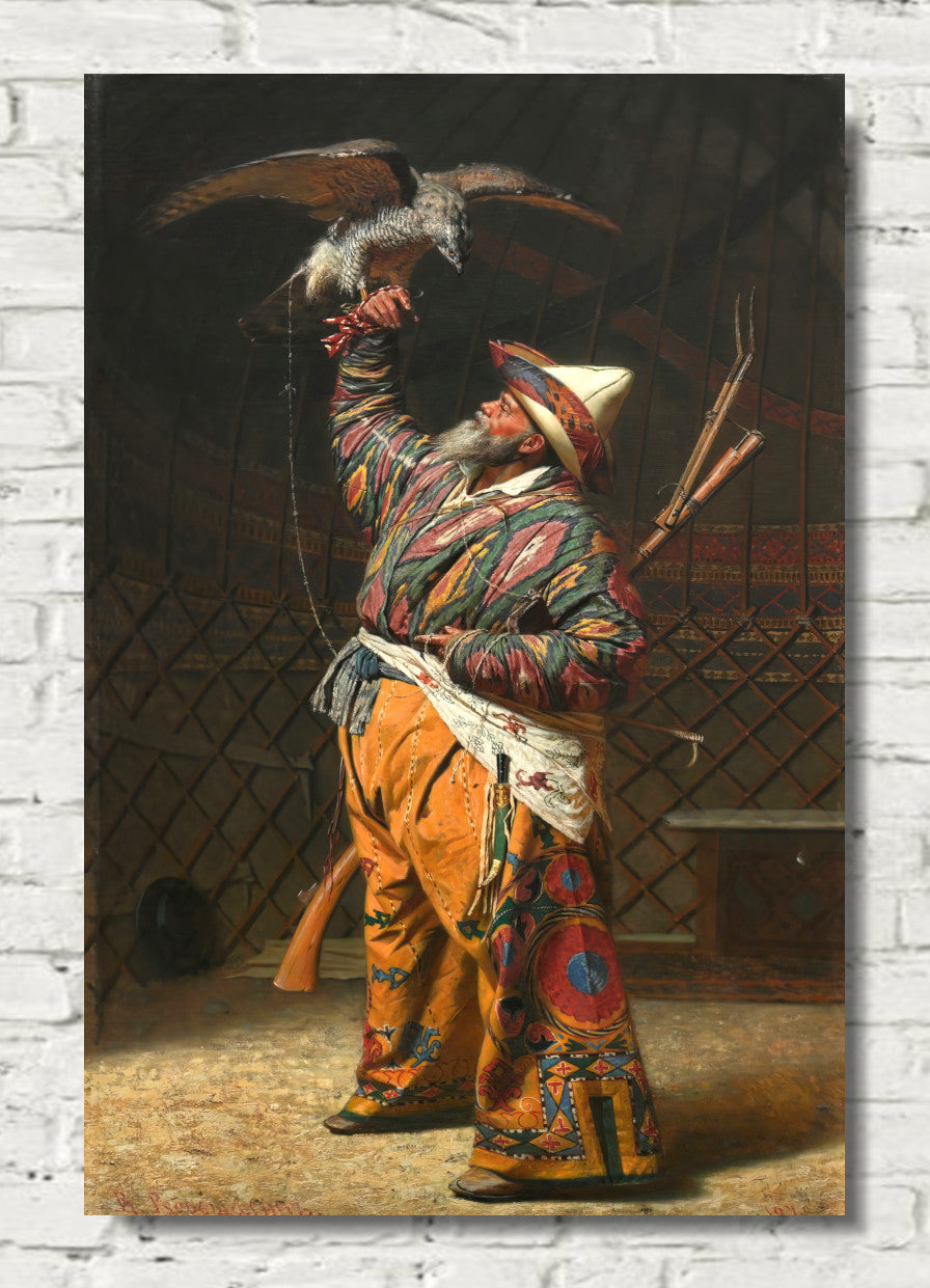 A Rich Kirghiz Huntsman with a Falcon (1871) by Vasily Vereshchagin