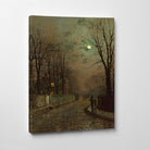 A Wet Road, Knostrop, Yorkshire (1886), John Atkinson Grimshaw