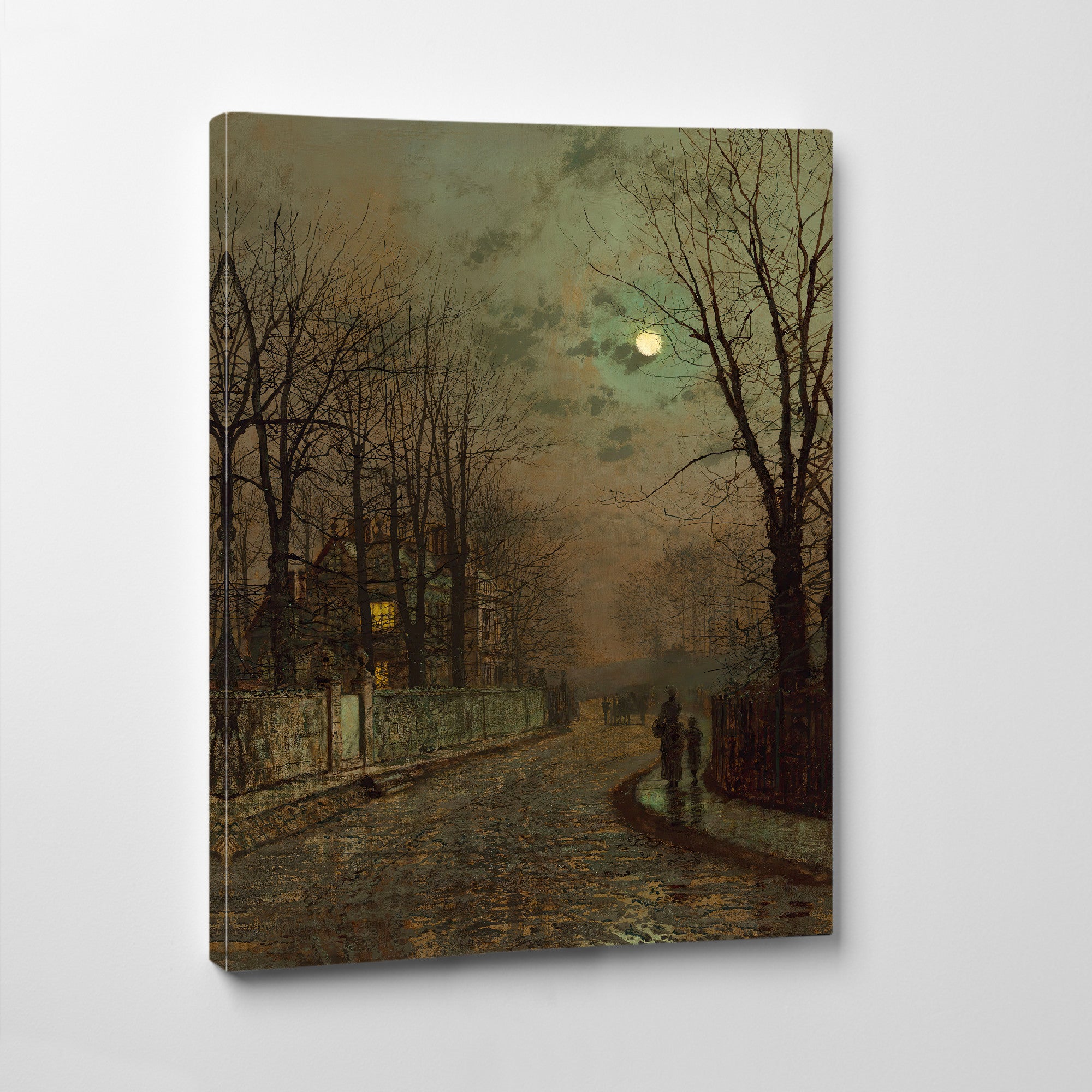 A Wet Road, Knostrop, Yorkshire (1886), John Atkinson Grimshaw