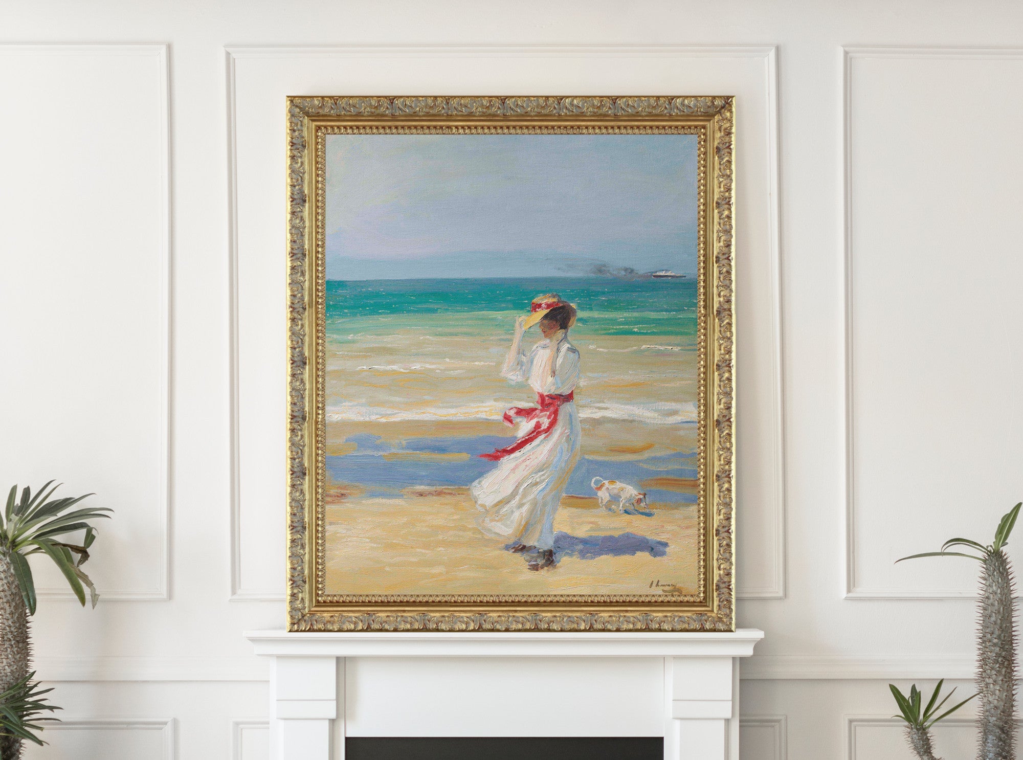 A Windy Day (circa 1908), John Lavery