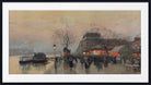 Luigi Loir Fine Art Print, A Paris street fair on the banks of the Seine