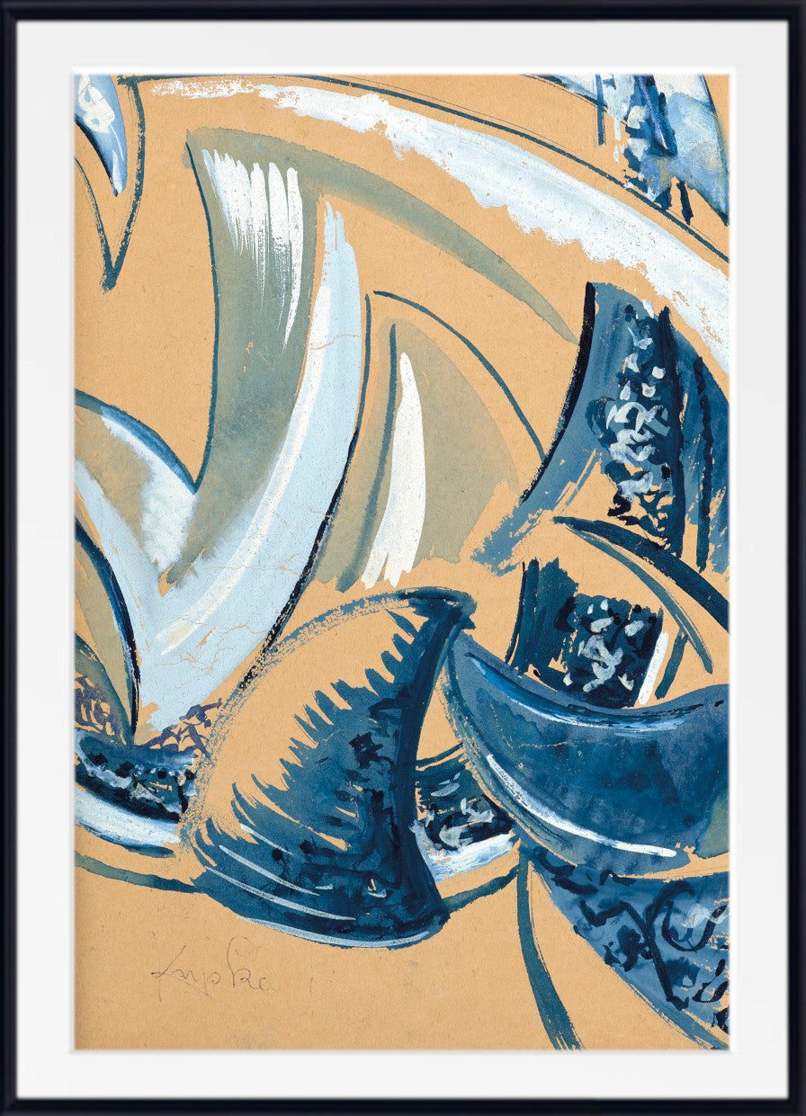 Abstract composition (1920) by Frantisek Kupka