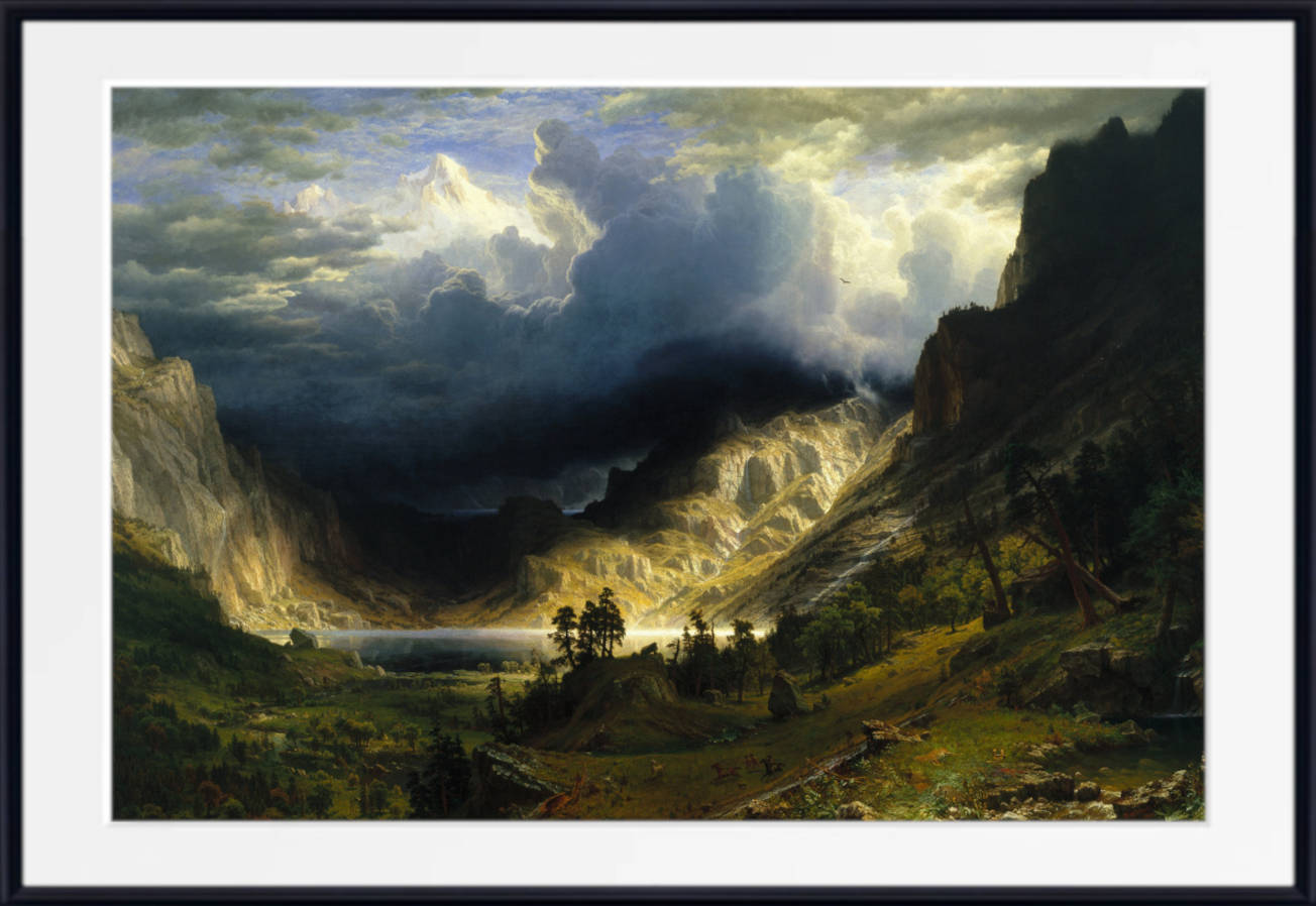 Albert Bierstadt Print : Rocky Mountains