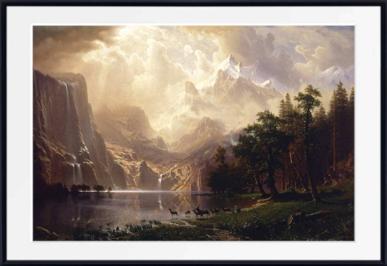 Albert Bierstadt Print : Sierra Nevada