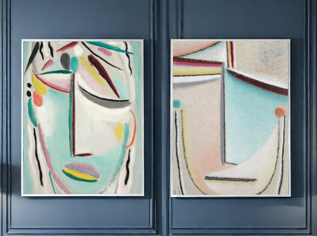 Living Room Modern Art Set of 2 Alexej von Jawlensky Prints