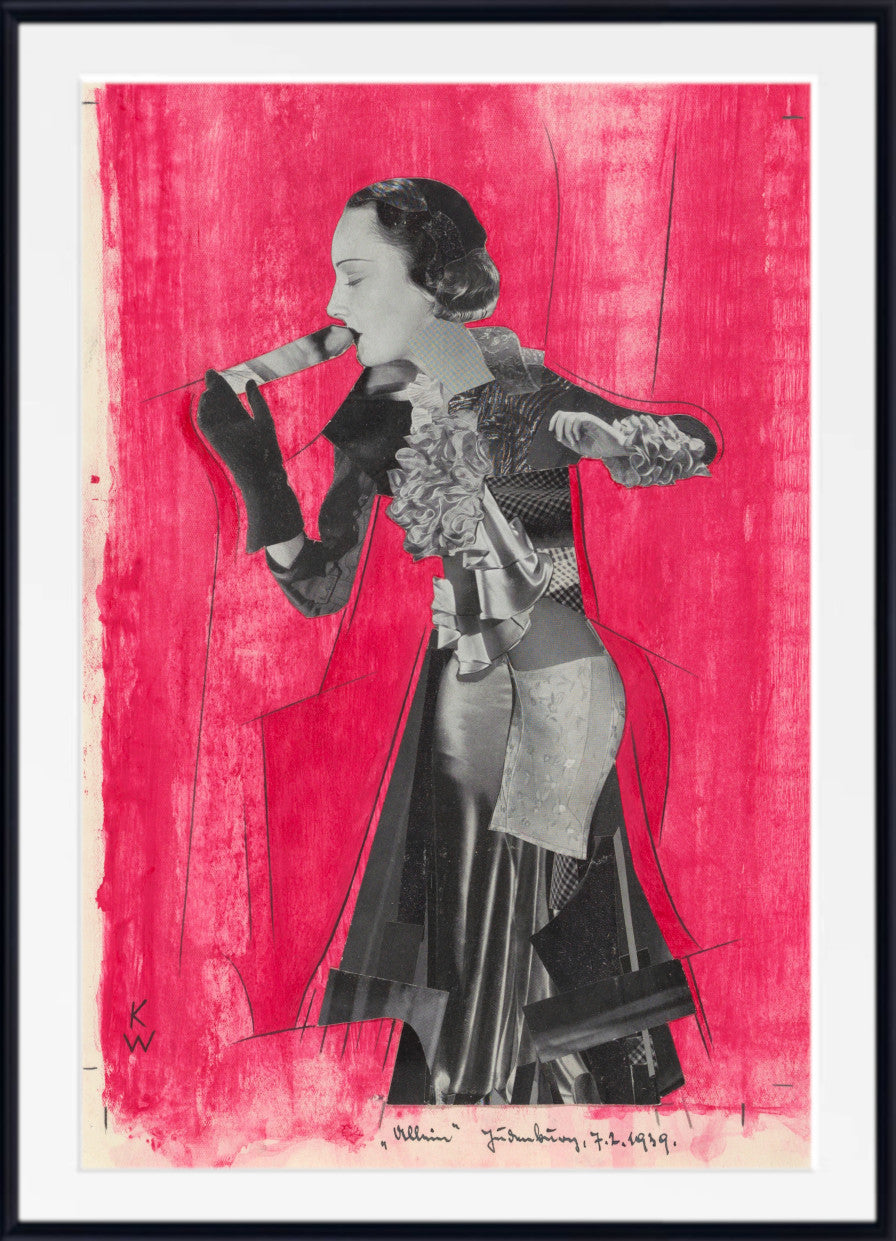 Alone, Karl Wiener Photomontage Print