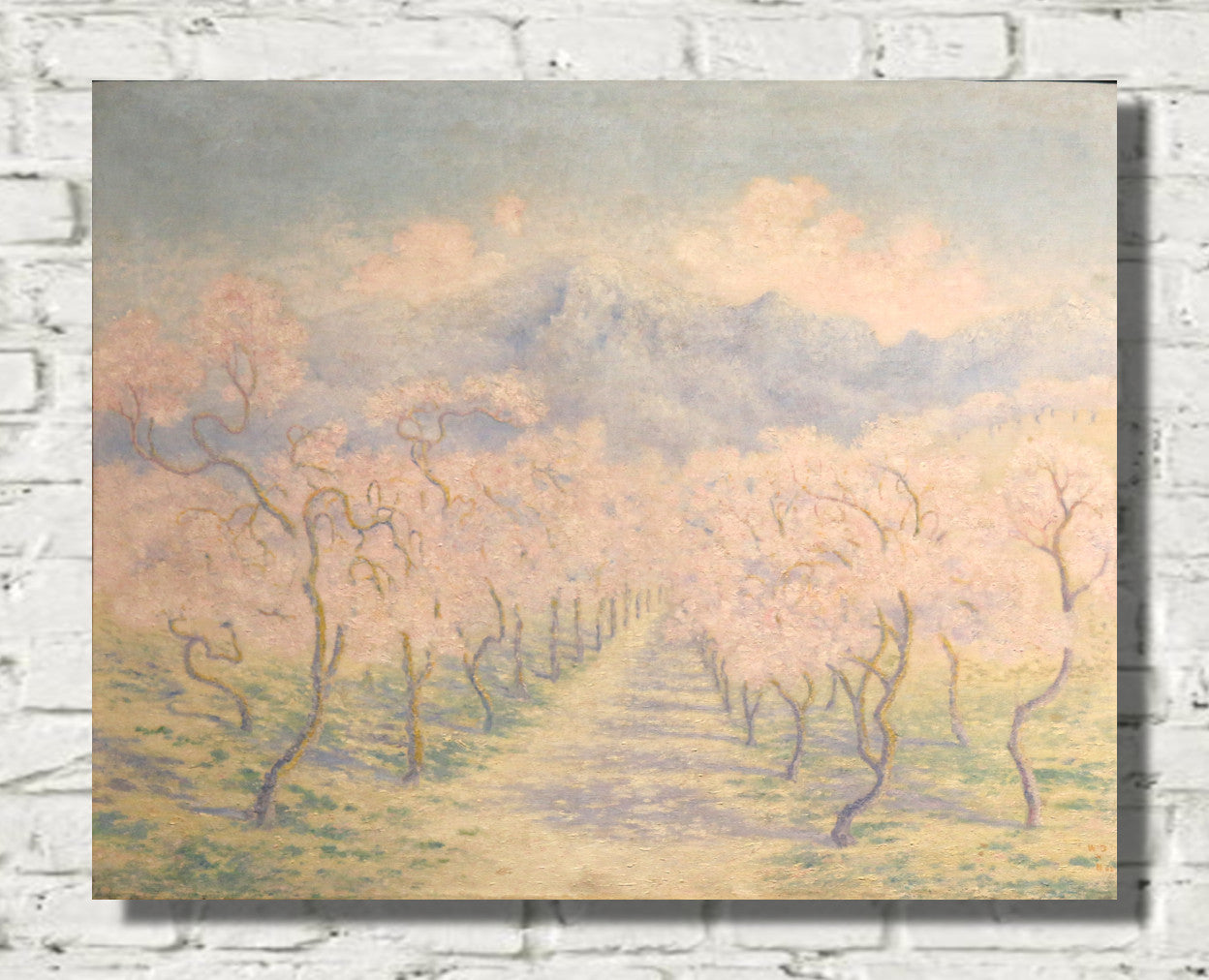Almond trees, Balearic by William Degouve de Nuncques