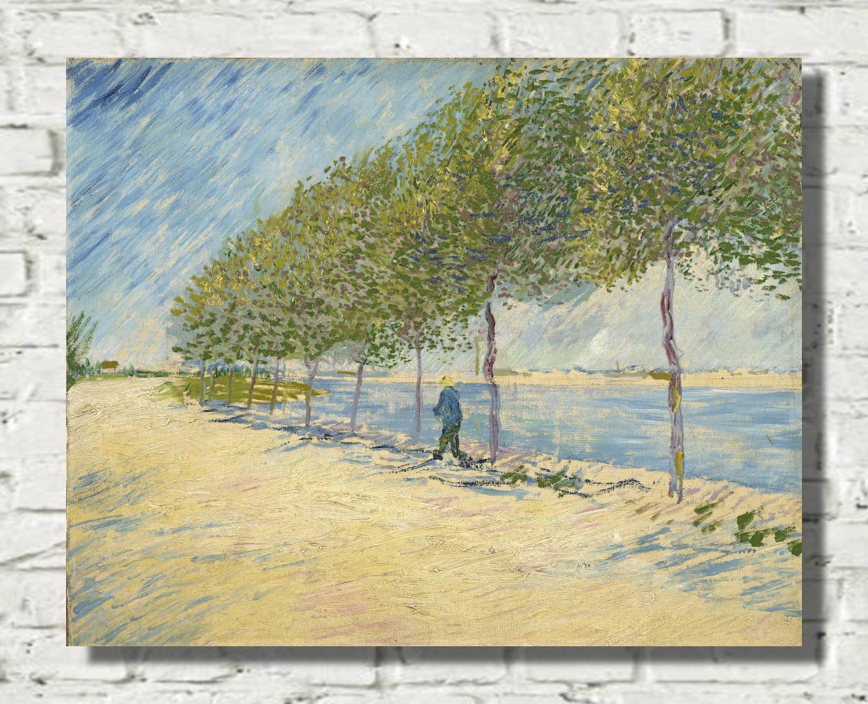 Vincent van Gogh Print, Along the Seine (1887)