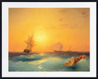 Ivan Aivazovsky Fine Art Print, American Shipping off the Rock of Gibraltar