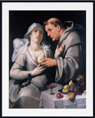 A monk and a nun by Cornelis van Haarlem