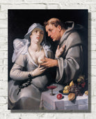 A monk and a nun by Cornelis van Haarlem