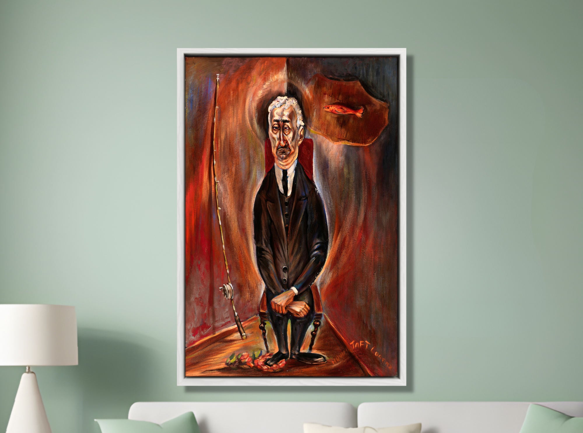 Howard Taft Lorenz Print, Angler