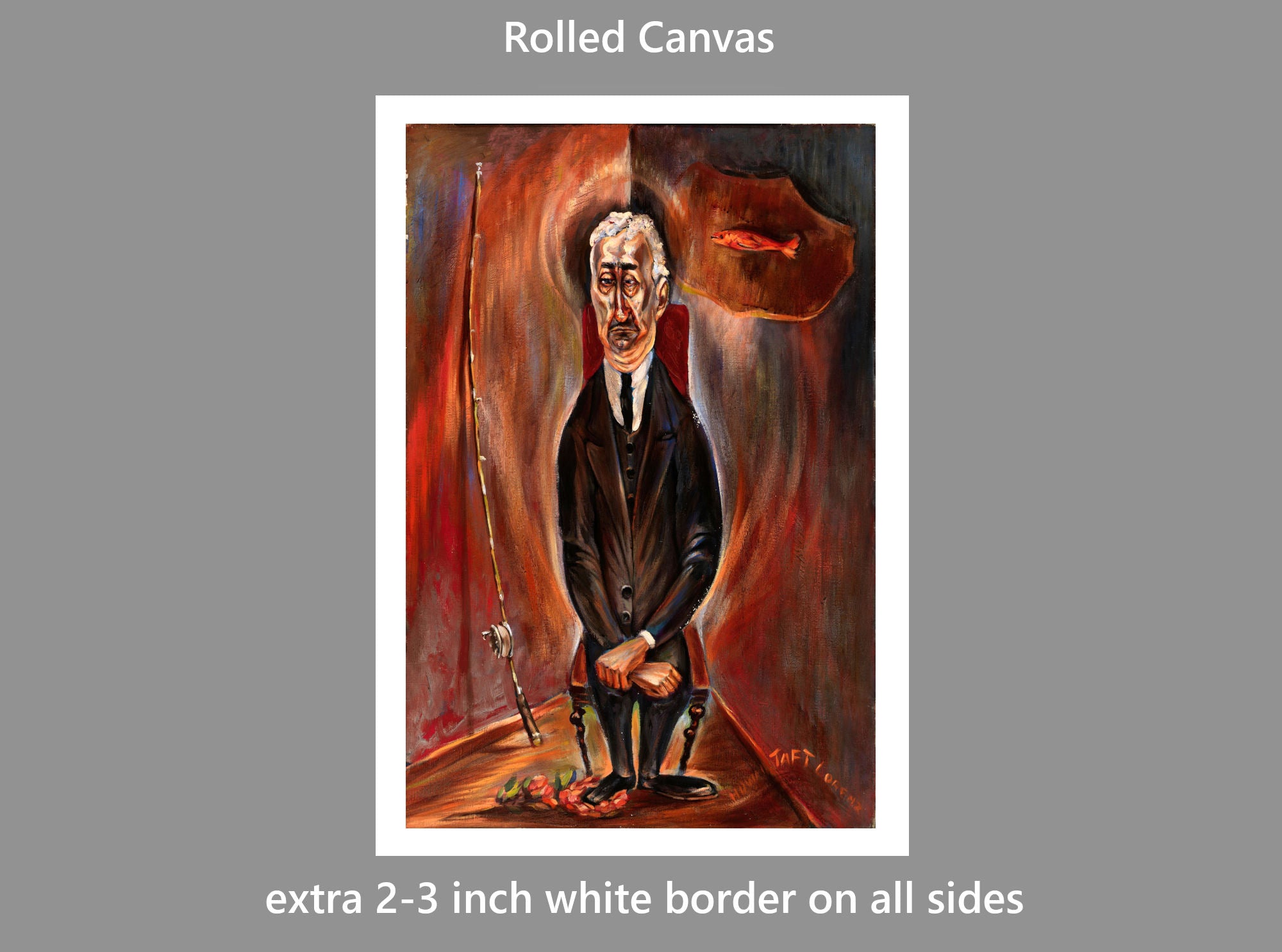 Howard Taft Lorenz Print, Angler