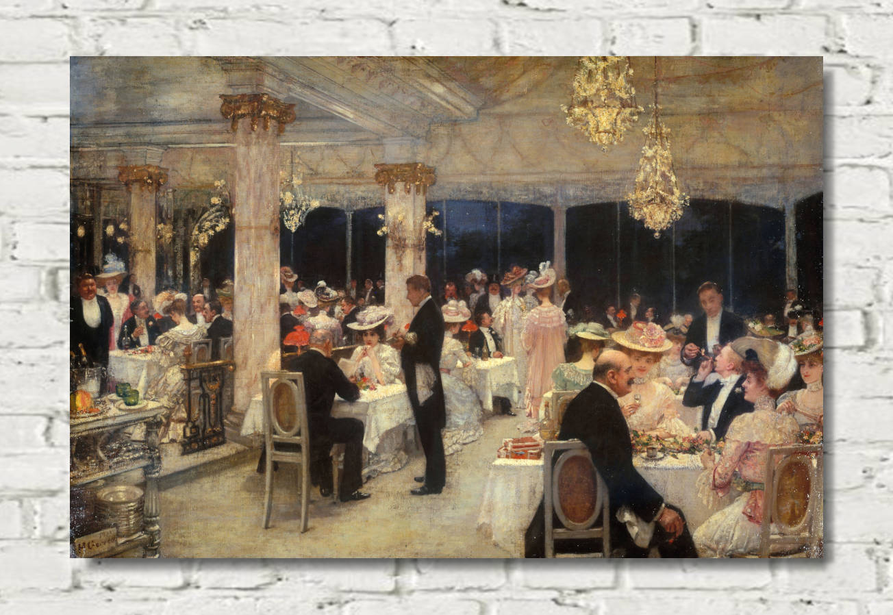 Henri Gervex Print, Armenonville, evening of the Grand Prix, (1905)