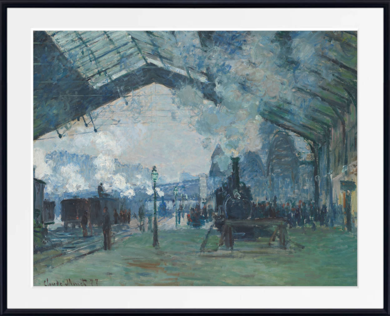Claude Monet Fine Art Print, Arrival of the Normandy Train, Gare Saint-Lazare