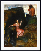 Franz Stuck Print, At The Source (Listening Nymph)