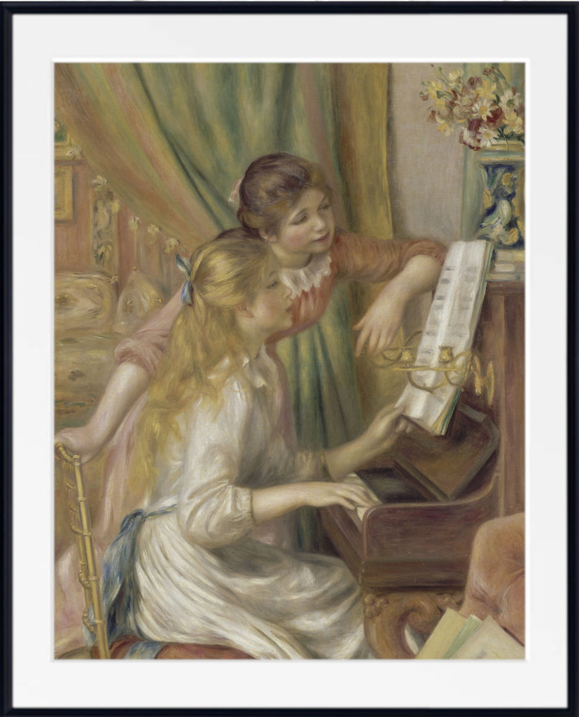 Young Girls at the Piano Renoir, Impressionist Fine Art Print