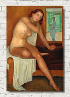 Self-portrait with model (1944) by Angel Zarraga