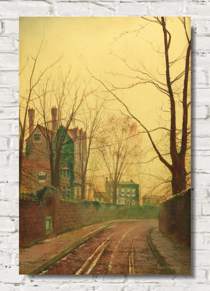 John Atkinson Grimshaw Print: Autumn afternoon (1889)