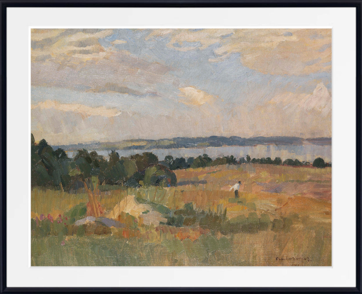 Autumn mood at Untersee (Lake Constance) (1909) by Christian Landenberger