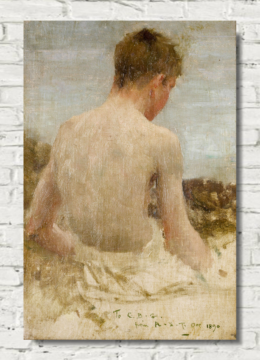Back of a boy bather (1890), Henry Scott Tuke