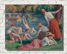 Maximilien Luce Print, Bathing in the cure (1900)