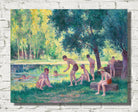 Maximilien Luce Print, Bathing in the cure (1908)