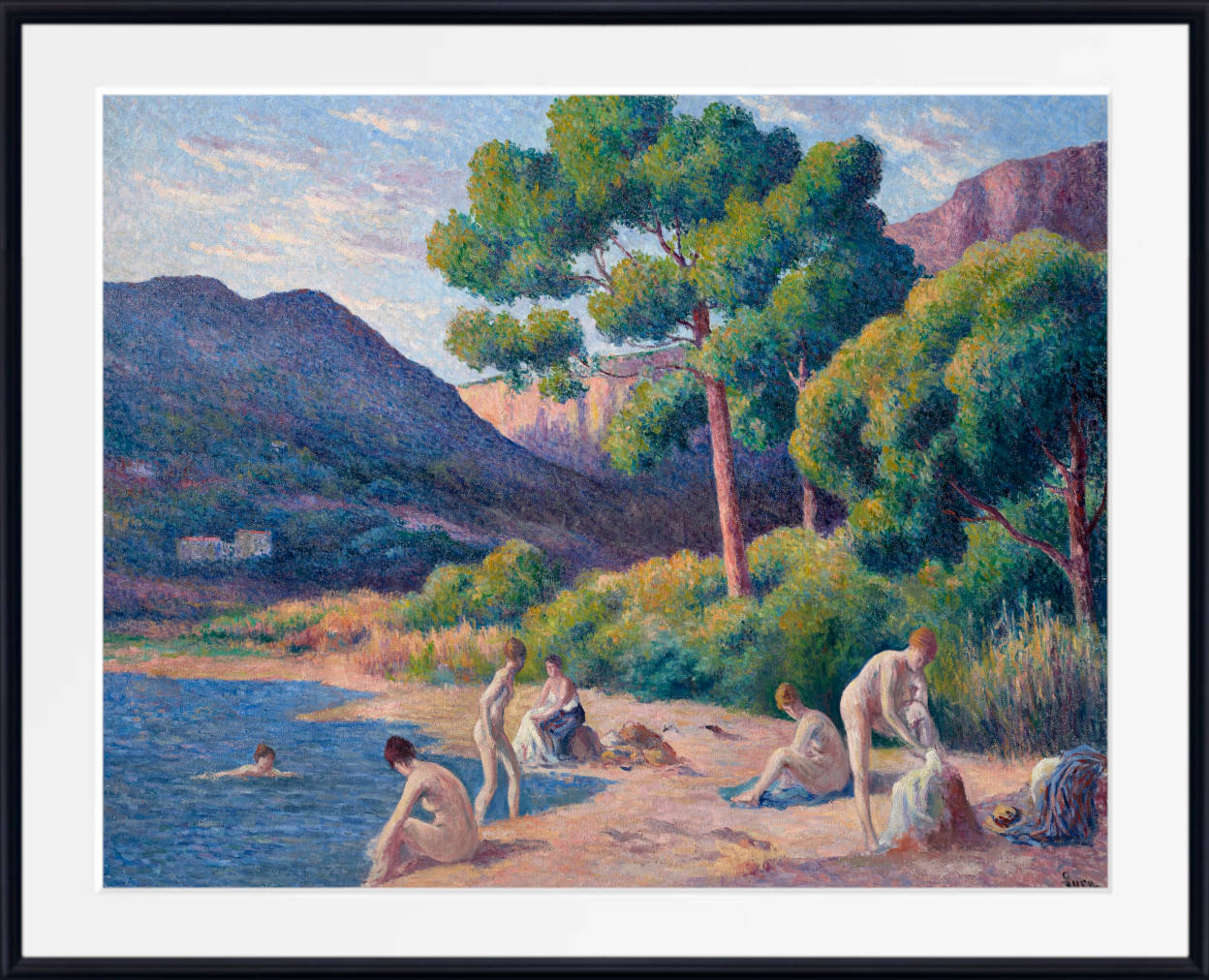 Maximilien Luce Print, Bathers in Saint-Tropez