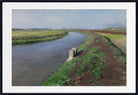 Gustave Caillebotte Fine Art Print : Banks of a Canal, near Naples