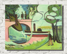 Banks of the Landwehrkanal in the morning (1929) by Ernst Ludwig Kirchner