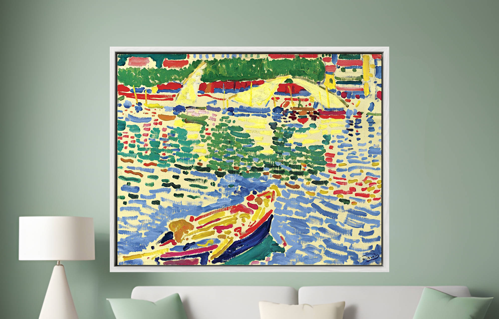 André Derain – Barques au port de Collioure Prints & Canvas Panels