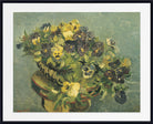 Basket of pansies on a small table (1887) by Vincent van Gogh
