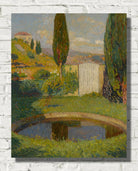 West basin of the Parc de Marquayrol with a view of Henri Martin’s studio